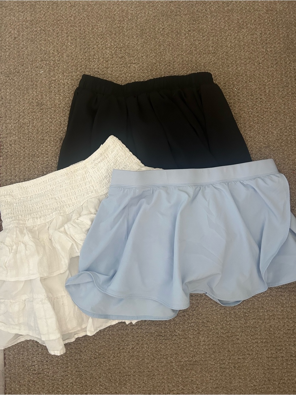 Black, Blue, White Skirt Bundle